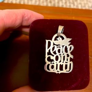 James Avery peace on earth retired rare pendant charm